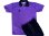 画像1: フライホーク襟付き子供用オリジナルユニフォーム上下セット(紫) (1)