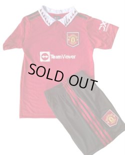 画像1: 22/23-マンチェスターU.T.D(ホーム)子供用上下セット*