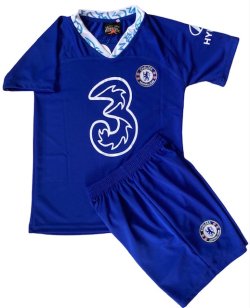 画像1: 22/23-チェルシー(ホーム)子供用上下セットTH