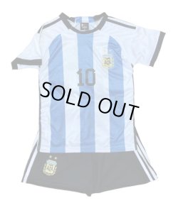 画像2: 【 W杯モデル】メッシ＃10 アルゼンチン代表（ホーム）22/23 子供用上下セット