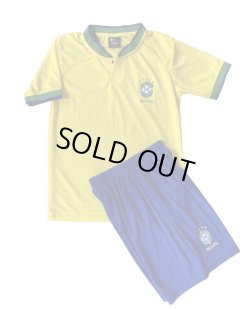 画像1: 【W杯モデル】22/23-ブラジル代表(ホーム)子供用上下セット※