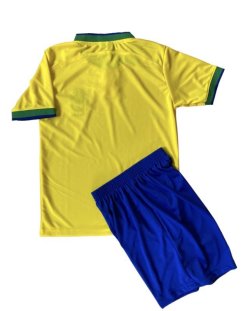 画像2: 【W杯モデル】22/23-ブラジル代表(ホーム)子供用上下セット※