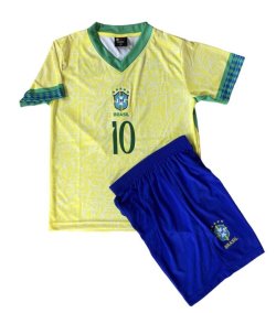 画像2: ネイマール背番号10 ブラジル代表 ホーム 24/25 レプリカユニフォーム　子供用