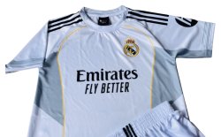 画像6: 25/26　レアルマドリード　ホーム  子供用上下セット　レプリカユニフォーム