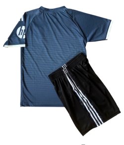 画像2: 25/26　レアルマドリード　アウェイ 紺  子供用上下セット　レプリカユニフォーム