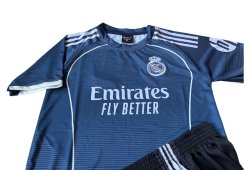 画像5: 25/26　レアルマドリード　アウェイ 紺  子供用上下セット　レプリカユニフォーム