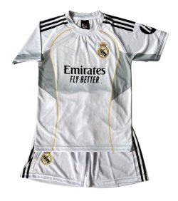 画像4: エムバペ背番号10   レアルマドリード ホーム 25/26 レプリカユニフォーム　子供用