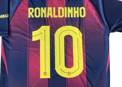 画像3: ロナウジーニョ背番号10 バルセロナ  ホーム 25/26 レプリカユニフォーム【即納商品】