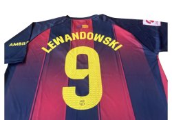 画像3: レバンドフスキ背番号9 バルセロナ  ホーム 25/26 レプリカユニフォーム　大人用　リーガーエスパニョーラ