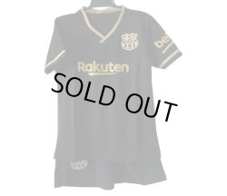 画像3: 20/21-バルセロナ(アウェイ：黒)子供用上下セットSサイズTH