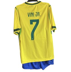 画像7: ヴィニ・ジュニオール＃7 ブラジル代表(ホーム)2026年　W杯モデル レプリカユニフォーム　子供用