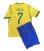 画像1: ヴィニ・ジュニオール＃7 ブラジル代表(ホーム)2026年　W杯モデル レプリカユニフォーム　子供用 (1)