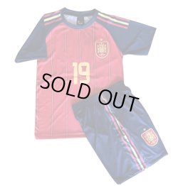 画像2: ヤマル背番号19 スペイン代表(ホーム)2026年W杯モデル レプリカユニフォーム　子供用