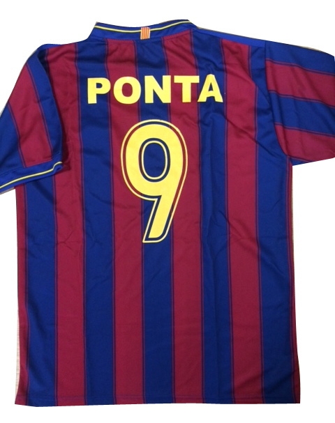 バルセロナ背番号9 個人名PONTA Fサイズ【ユニフォーム単品】* - サッカー専門店ウエラー
