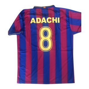画像: バルセロナ背番号8 個人名ADACHI Fサイズ【ユニフォーム単品】*