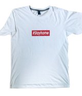 画像: STAYHOMEシャツ(白)