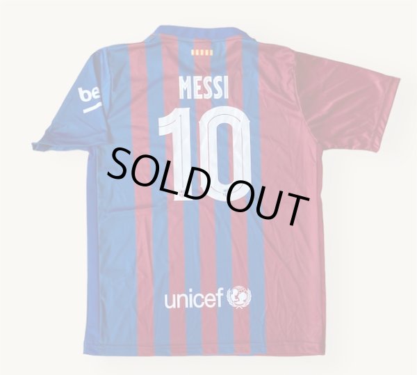 画像1: メッシ＃10 バルセロナ(ホーム)21/22 子供用XXL【トップス】