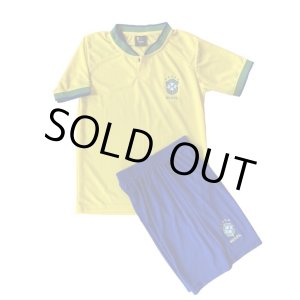 画像: 【W杯モデル】22/23-ブラジル代表(ホーム)子供用上下セット※