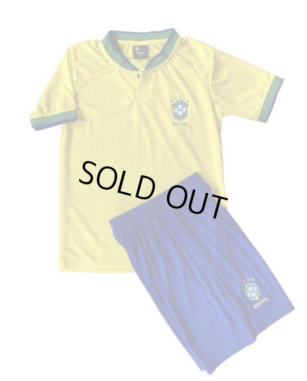 画像1: 【W杯モデル】22/23-ブラジル代表(ホーム)子供用上下セット※