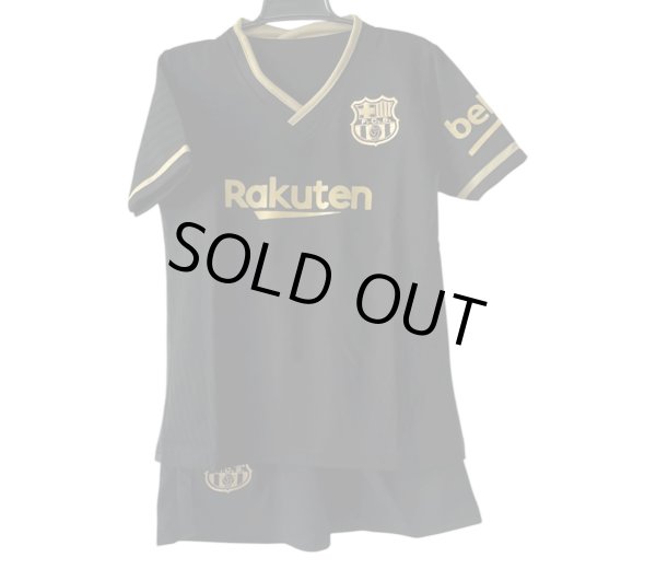 画像3: 20/21-バルセロナ(アウェイ：黒)子供用上下セットSサイズTH