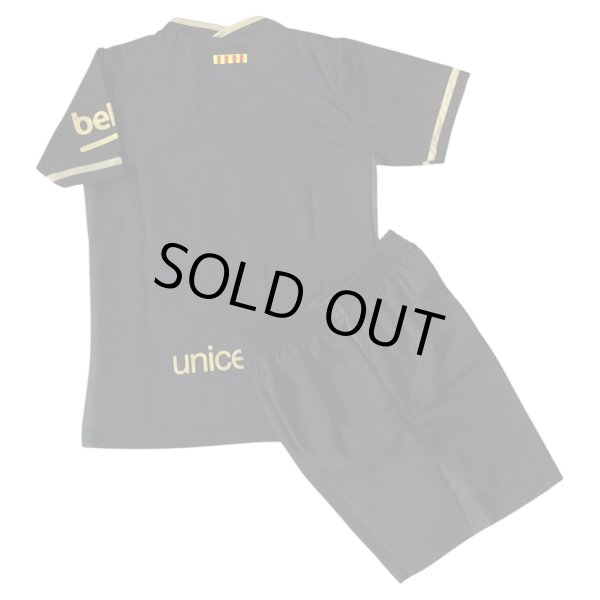 画像2: 20/21-バルセロナ(アウェイ：黒)子供用上下セットSサイズTH