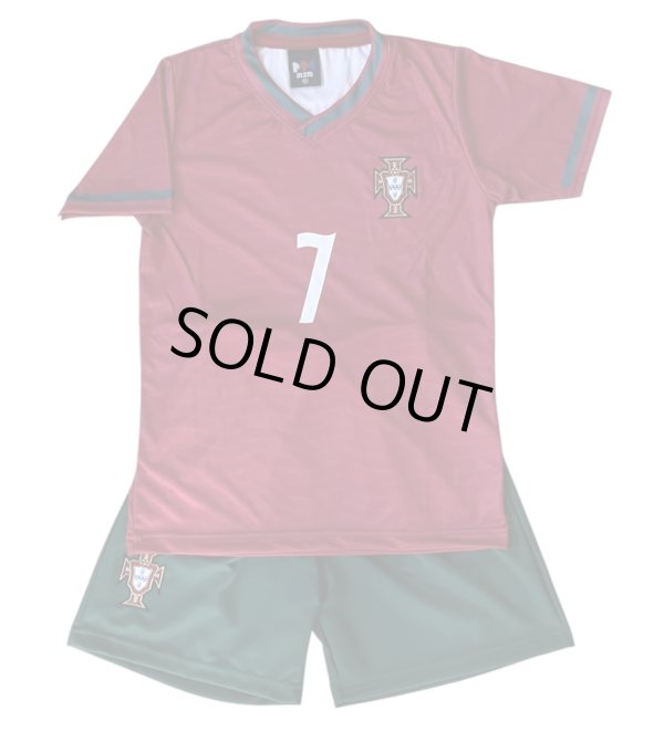 画像2: ロナウド背番号7 ポルトガル代表2026W杯モデル レプリカユニフォーム　子供用【即納商品】