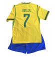 画像3: ヴィニ・ジュニオール＃7 ブラジル代表(ホーム)2026年　W杯モデル レプリカユニフォーム　子供用