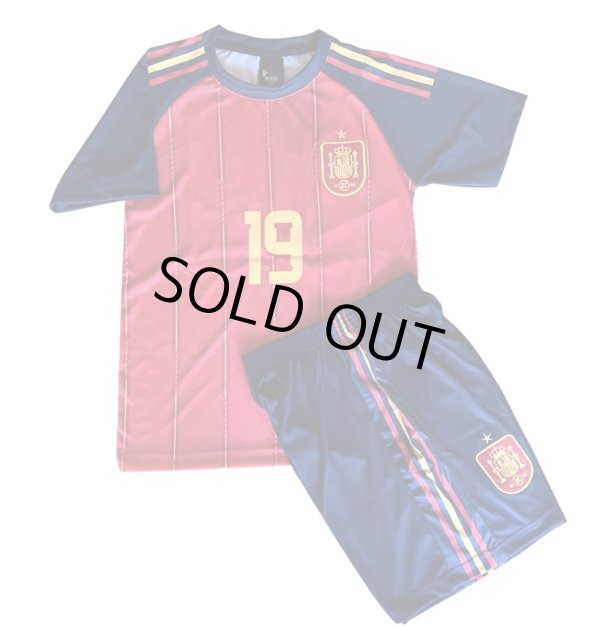 画像2: ヤマル背番号19 スペイン代表(ホーム)2026年W杯モデル レプリカユニフォーム　子供用