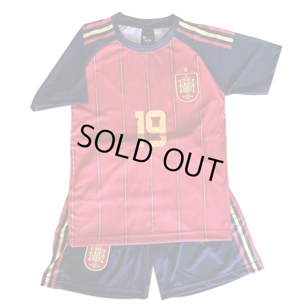 画像4: ヤマル背番号19 スペイン代表(ホーム)2026年W杯モデル レプリカユニフォーム　子供用