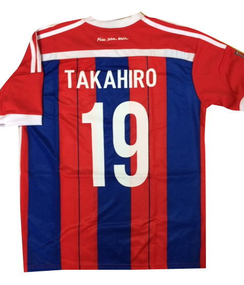 バイエルン背番号19 個人名takahiro Mサイズ ユニフォーム単品 サッカー専門店ウエラー