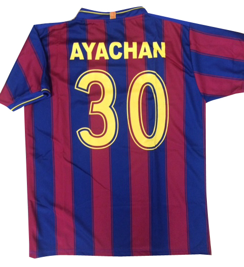 バルセロナ背番号30 個人名ayachan Fサイズ ユニフォーム単品 サッカー専門店ウエラー