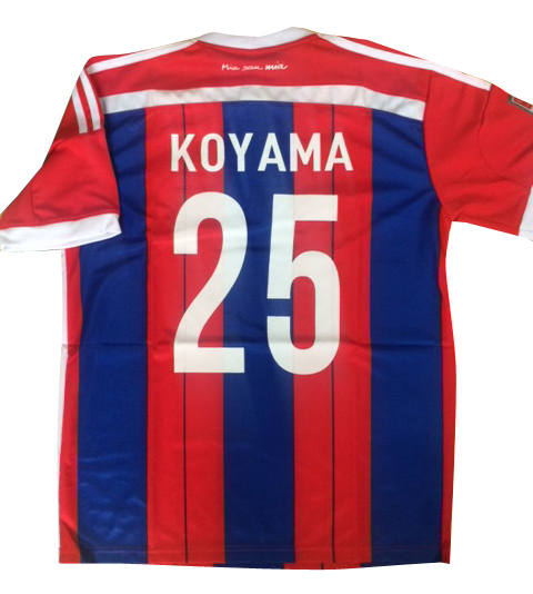 バイエルン背番号25 個人名koyama Mサイズ ユニフォーム単品 サッカー専門店ウエラー