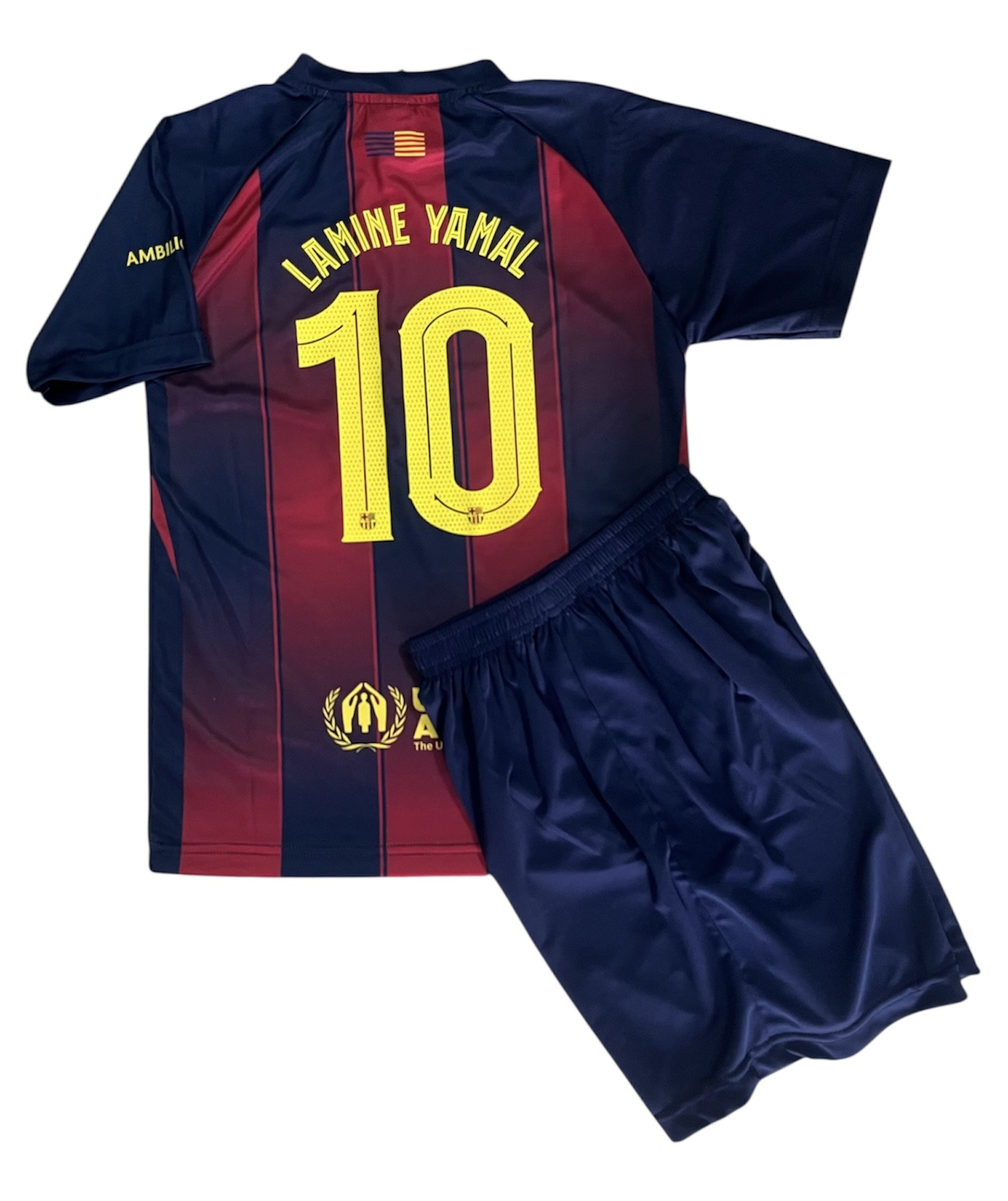 画像1: ヤマル背番号10 バルセロナ ホーム 25/26 レプリカユニフォーム 子供用【即納商品】