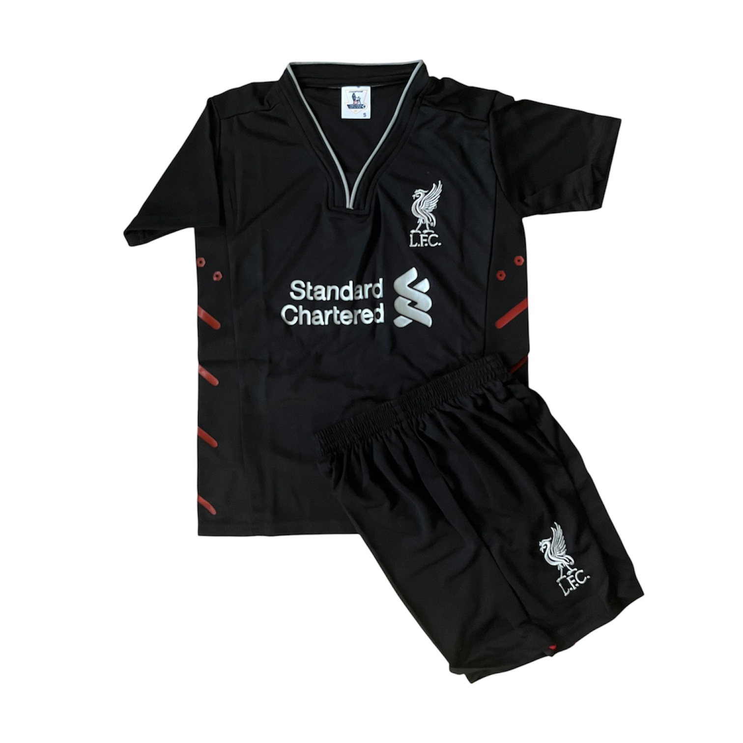 画像1: 16/17-リバプール（アウェイ：黒）子供用上下セット
