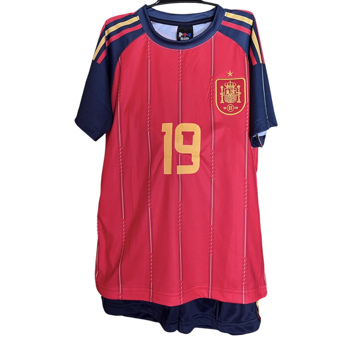 画像6: ヤマル背番号19 スペイン代表(ホーム)2026年W杯モデル レプリカユニフォーム　子供用