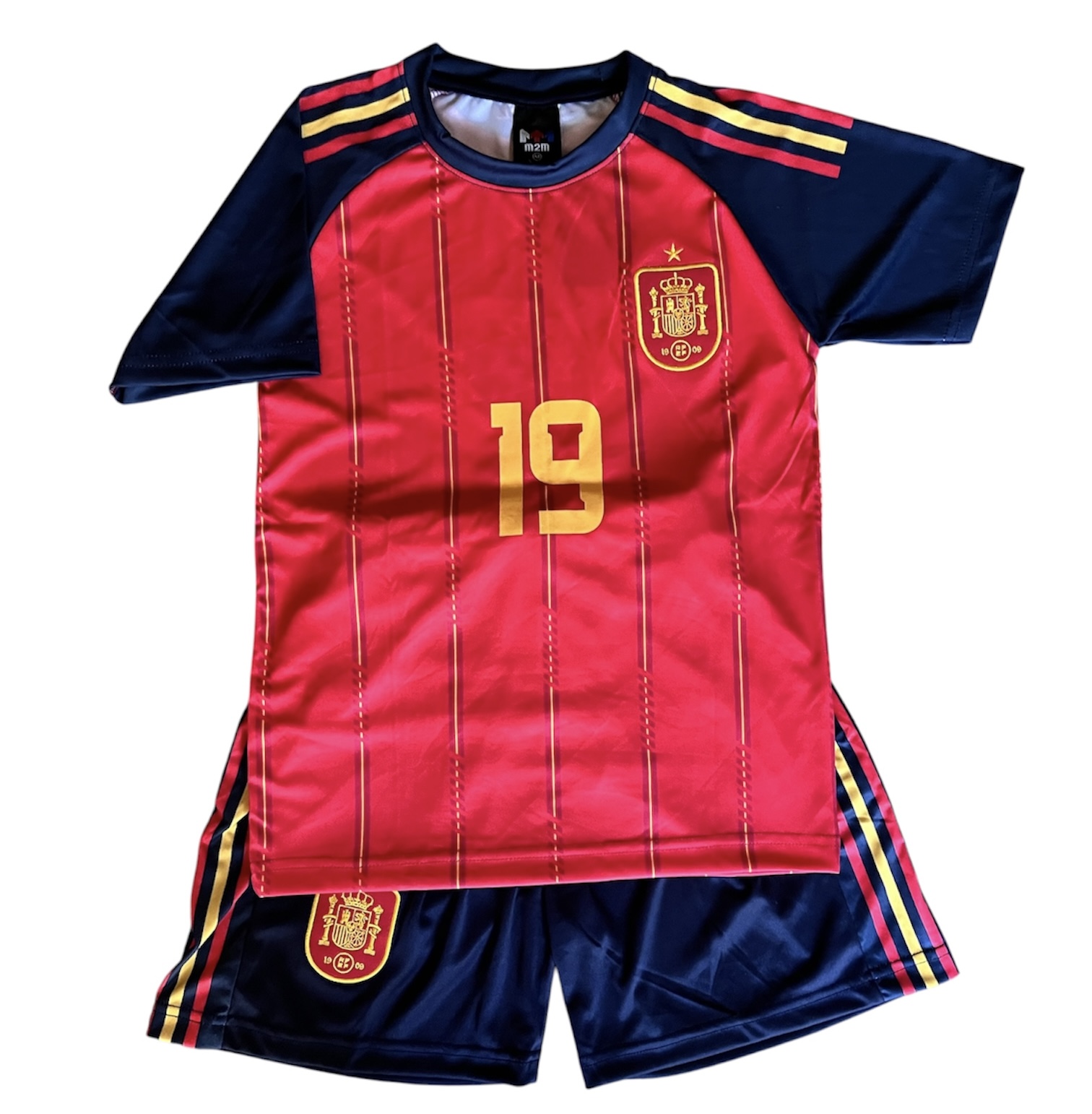 画像4: ヤマル背番号19 スペイン代表(ホーム)2026年W杯モデル レプリカユニフォーム　子供用
