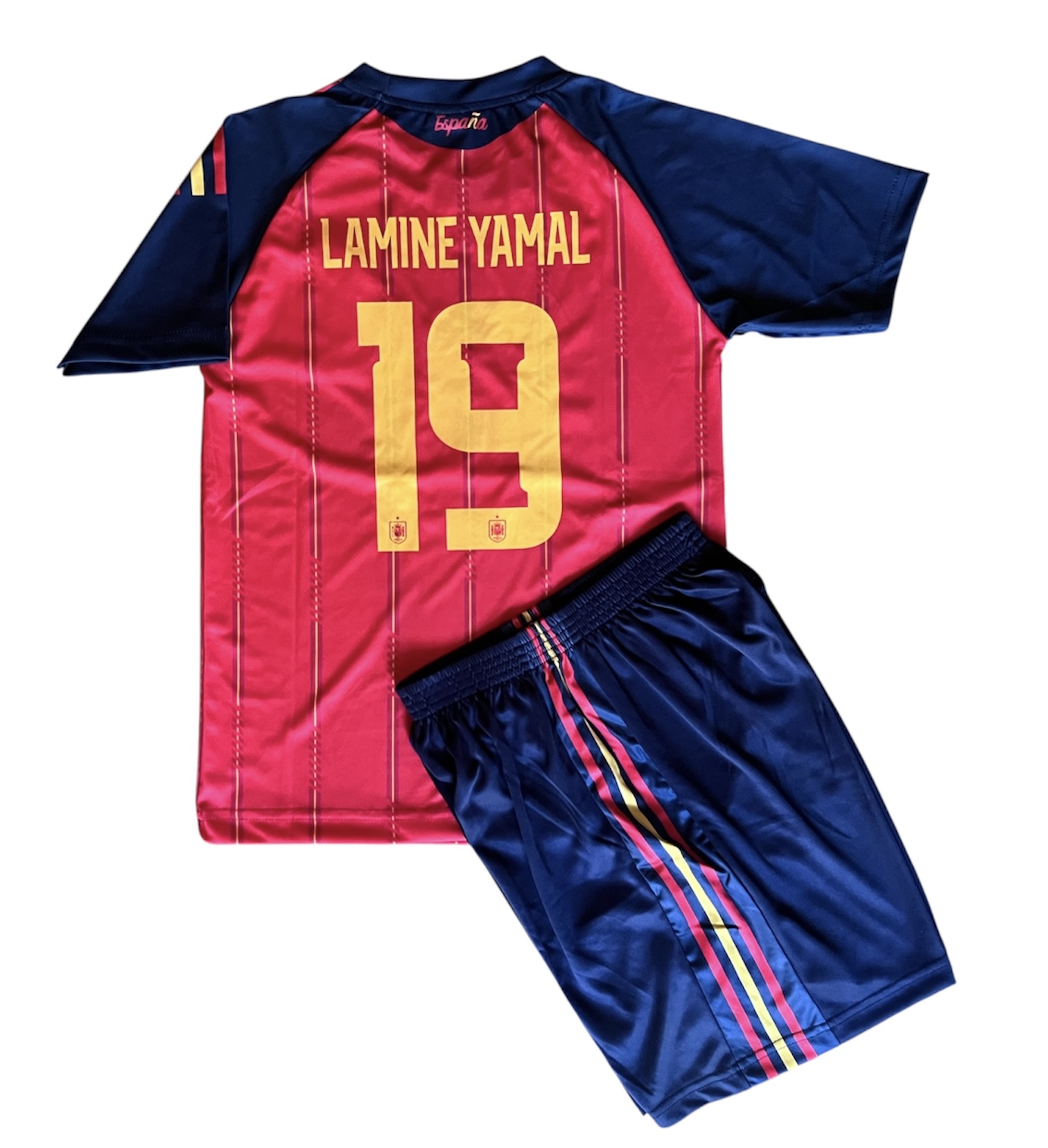 画像1: ヤマル背番号19 スペイン代表(ホーム)2026年W杯モデル レプリカユニフォーム　子供用